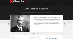 Desktop Screenshot of giantsforgod.com